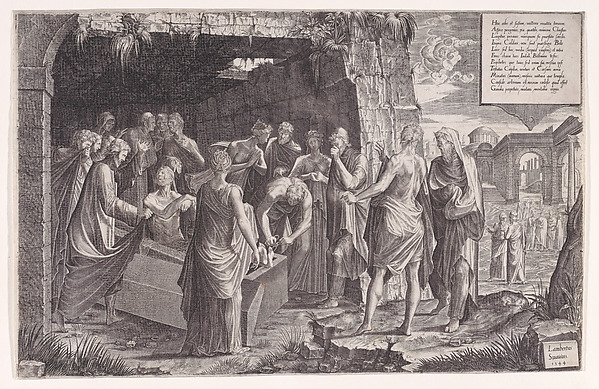 The Raising of Lazarus by Lambert Suavius