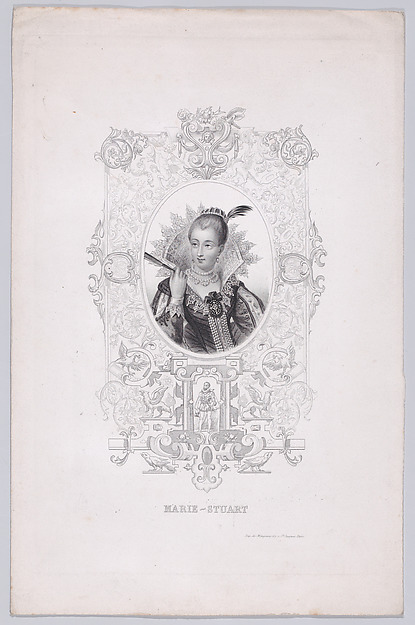 Mary, Queen of Scots set in an ornamental frame