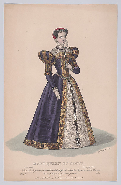 Mary, Queen of Scots (from "Court Magazine and Monthly Critic and Lady's Magazine," volume IV)