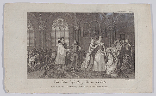 The Death of Mary Queen of Scots (from "European Magazine and London Review," volume I)
