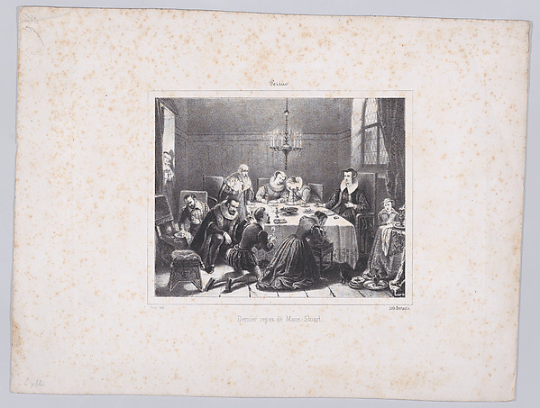 The last meal of Mary, Queen of Scots