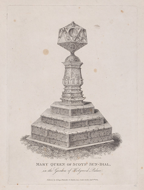 Mary, Queen of Scots's Sundial, in the garden of Holyrood Palace