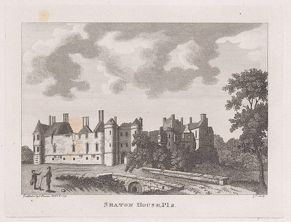 Seaton House, pl. 2, Edinburghshire (from Antiquities of Scotland, volume 1)