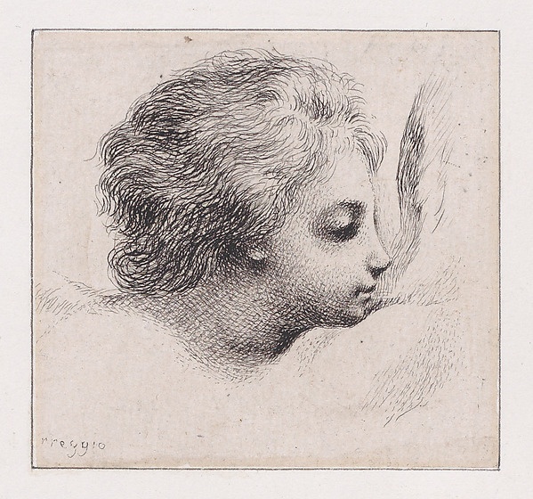 Baron Dominique Vivant Denon, Head of a Cherub, after Guercino