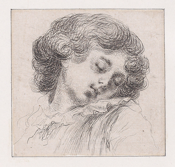 Head of a Sleeping Child