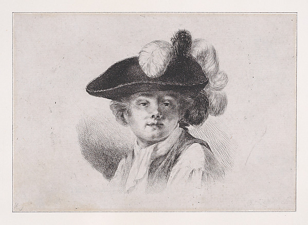 Bust Portrait of Man in a Plumed Hat