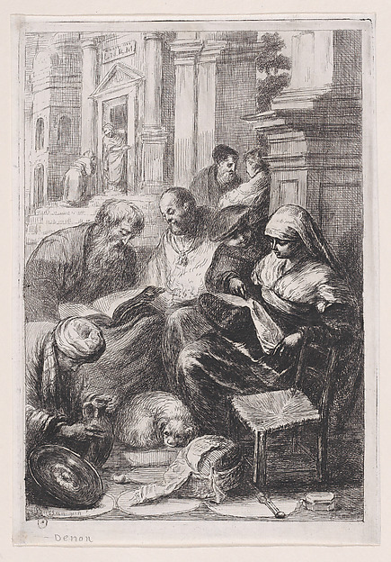Baron Dominique Vivant Denon, Pastiche in the manner of Bassano