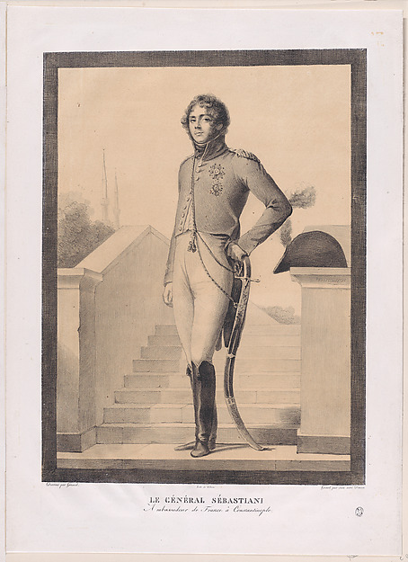 Portrait of General Sébastiani, after Gérard