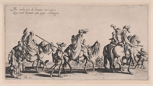 Les Bohémiens en Marche, pièce aussi appelée L'Avant-Garde (The Gypsies Travelling, piece also called The Advance Gard), from Le Bohémiens, série appelée aussi Les Égyptiens, La Marche des Bohémiens, La Vie Errante des Bohémiens, Les Marches Égyptiennes (The Gypsies, series also called The Egyptians, The Gypsy Troops, The Wandering Lives of Gypsies, The Egyptian Troops)