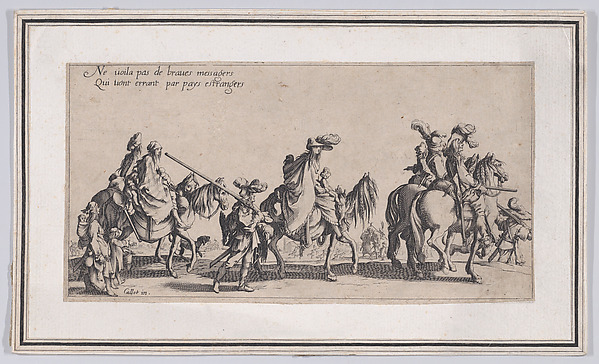 Copy of Les Bohémiens en Marche, pièce aussi appelée L'Avant-Garde (The Gypsies Travelling, piece also called The Advance Gard), from Le Bohémiens, série appelée aussi Les Égyptiens, La Marche des Bohémiens, La Vie Errante des Bohémiens, Les Marches Égyptiennes (The Gypsies, series also called The Egyptians, The Gypsy Troops, The Wandering Lives of Gypsies, The Egyptian Troops)