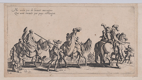 Les Bohémiens en Marche, pièce aussi appelée L'Avant-Garde (The Gypsies Travelling, piece also called The Advance Gard), from "Le Bohémiens, série appelée aussi Les Égyptiens, La Marche des Bohémiens, La Vie Errante des Bohémiens, Les Marches Égyptiennes" (The Gypsies, series also called The Egyptians, The Gypsy Troops, The Wandering Lives of Gypsies, The Egyptian Troops)