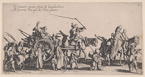 Les Bohémiens en Marche: L'Arrière-Garde, pièce aussi appelée Le Départ (The Gypsies Travelling: The Rear Guard, also called The Departure), from Le Bohémiens, série appelée aussi Les Égyptiens, La Marche des Bohémiens, La Vie Errante des Bohémiens, Les Marches Égyptiennes (The Gypsies, series also called The Egyptiens, The Gypsy Troops, The Wandering Lives of Gypsies, The Egyptian Troops)