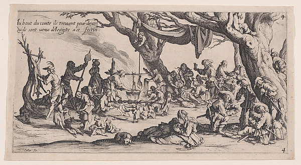 Le Halte des Bohémiens: Les Apprêts du Festin (The Gypsy Stopover: The Preparations for the Feast) , from Le Bohémiens, série appelée aussi Les Égyptiens, La Marche des Bohémiens, La Vie Errante des Bohémiens, Les Marches Égyptiennes (The Gypsies, series also called The Egyptians, The Gypsy Troops, The Wandering Lives of Gypsies, The Egyptian Troops)