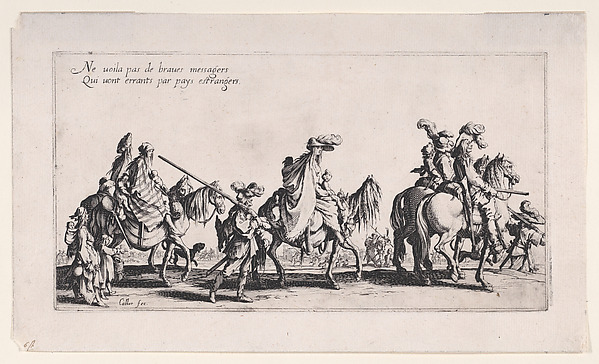 Les Bohémiens en Marche, pièce aussi appelée L'Avant-Garde (The Gypsies Travelling, piece also called The Advance Gard), from Le Bohémiens, série appelée aussi Les Égyptiens, La Marche des Bohémiens, La Vie Errante des Bohémiens, Les Marches Égyptiennes (The Gypsies, series also called The Egyptians, The Gypsy Troops, The Wandering Lives of Gypsies, The Egyptian Troops)