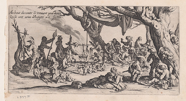 Le Halte des Bohémiens: Les Apprêts du Festin (The Gypsy Stopover: The Preparations for the Feast) , from Le Bohémiens, série appelée aussi Les Égyptiens, La Marche des Bohémiens, La Vie Errante des Bohémiens, Les Marches Égyptiennes (The Gypsies, series also called The Egyptians, The Gypsy Troops, The Wandering Lives of Gypsies, The Egyptian Troops)