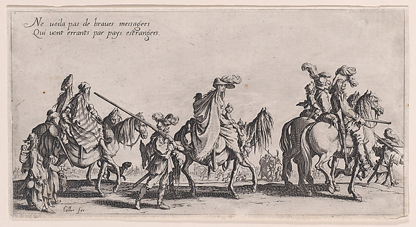 Les Bohémiens en Marche, pièce aussi appelée L'Avant-Garde (The Gypsies Travelling, piece also called The Advance Gard), from Le Bohémiens, série appelée aussi Les Égyptiens, La Marche des Bohémiens, La Vie Errante des Bohémiens, Les Marches Égyptiennes (The Gypsies, series also called The Egyptians, The Gypsy Troops, The Wandering Lives of Gypsies, The Egyptian Troops)