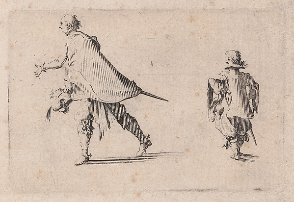 Un Gentilhomme et Son Page (A Gentleman and his Page), from Les Caprices Series B, The Nancy Set