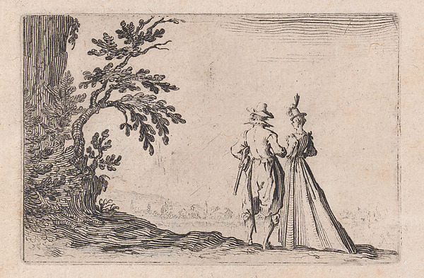 La Promenade (The Walk), from Les Caprices Series B, The Nancy Set