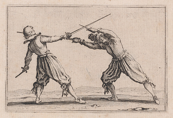 Le Duel a l'Épée et au Poignard (The Duel with the Sword and Dagger) , from Les Caprices Series B, The Nancy Set