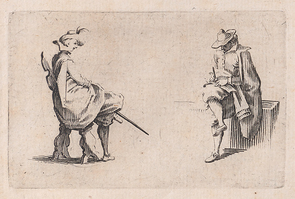 Deux Personnages Assis (Two Seated People), from Les Caprices Series B, The Nancy Set
