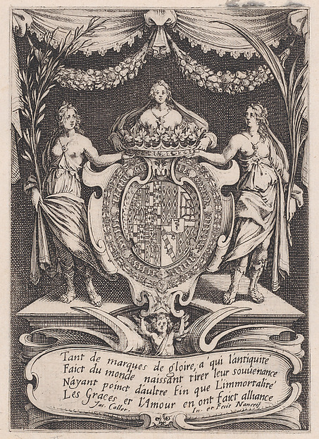 Frontispiece, from Le Combat a la Barrière in the Palace at Nancy by Henri Humbert, printed by Sebastien Phillipe