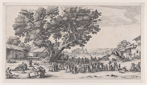 Reverse Copy of La Fiore de Gondreville pièce appelée aussi La Fête du Village, La Petite Foire, Le Bal Champêtre, Le Jeu de Boules (The Fair at Gondreville also called The Village Festival, The Little Fair, The Country Dance, The Game of Bowls)