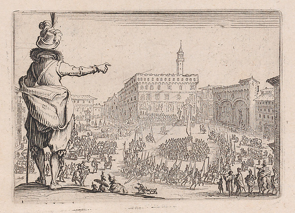 Une Fête sur la Place de la Signoria a Florence (A Festival in the Piazza della Signoria in Florence), from Les Caprices Series B, The Nancy Set