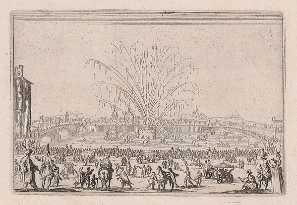 Le Feu d'Artifice sur l'Arno (Fireworks on the Arno), from Les Caprices Series B, The Nancy Set