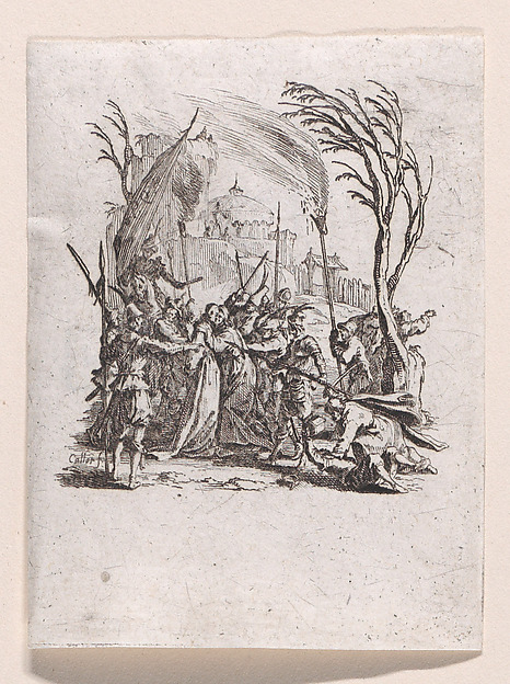 Jésus est Livré aux Juifs (Jesus is Delivered to the Jews), from "La Petite Passion" (The Little Passion) by Jacques Callot