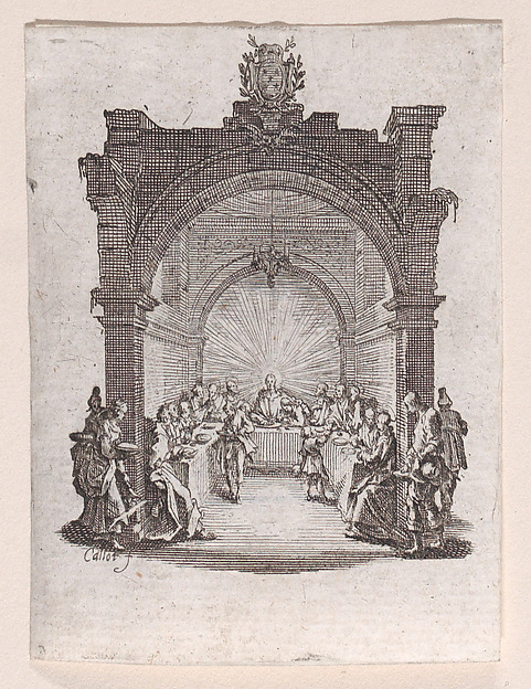 La Cêne (The Last Supper), from "La Petite Passion" (The Little Passion) by Jacques Callot