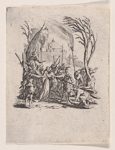 Jésus est Livré aux Juifs (Jesus is Delivered to the Jews), from "La Petite Passion" (The Little Passion) by Jacques Callot
