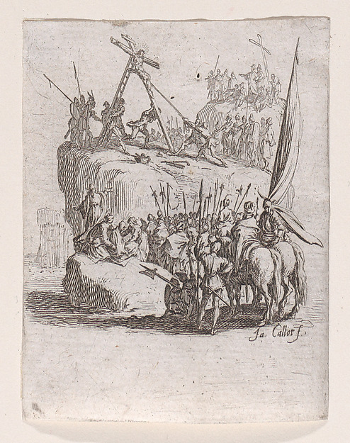 Le Crucifiement (The Crucifixion), from "La Petite Passion" (The Little Passion) by Jacques Callot