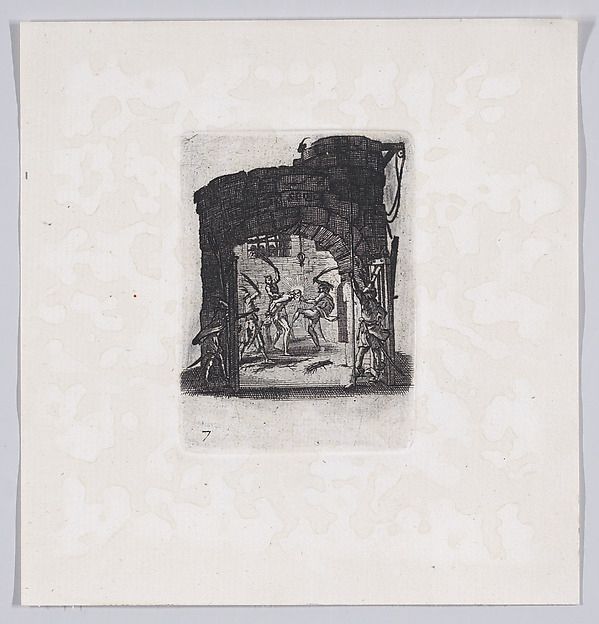 Reverse Copy of Jésus est Battu de Verges pièce appelée aussi La Flagellation (The Flagellation), from La Petite Passion (The Little Passion)