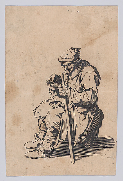 Reverse Copy of Le Gueux Assis et Mangeant (The Beggar Sitting and Eating), from Les Gueux suite appelée aussi Les Mendiants, Les Baroni, ou Les Barons (The Beggars, also called the Barons)