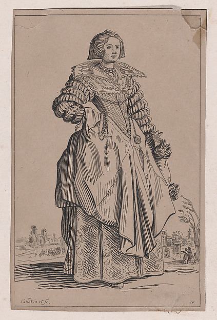 Copy of La Dame a la Grande Collerette et a la Coiffe Retombant en Arrière (The Lady with the Large Collar and a Headdress that Falls to the Back), from La Noblesse (The Nobility)