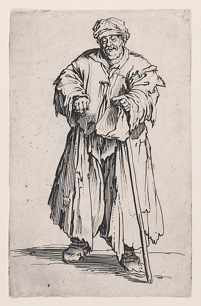 Le Mendiant Obèse aux Yeux Baissés (The Obese Beggar with Lowered Eyes), from Les Gueux suite appelée aussi Les Mendiants, Les Baroni, ou Les Barons (The Beggars, also called the Barons)