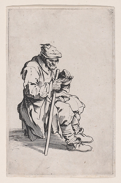 Le Gueux Assis et Mangeant (The Beggar Sitting and Eating), from Les Gueux suite appelée aussi Les Mendiants, Les Baroni, ou Les Barons (The Beggars, also called the Barons)