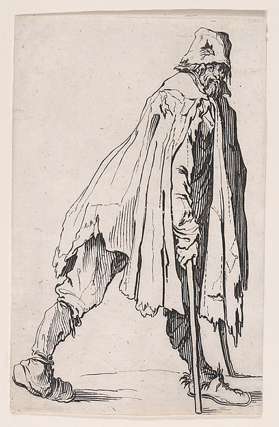 Le Mendiant aux Béquilles Coiffé d'un Bonnet (The Beggar on Crutches Wearing a Cap), from Les Gueux suite appelée aussi Les Mendiants, Les Baroni, ou Les Barons (The Beggars, also called the Barons)