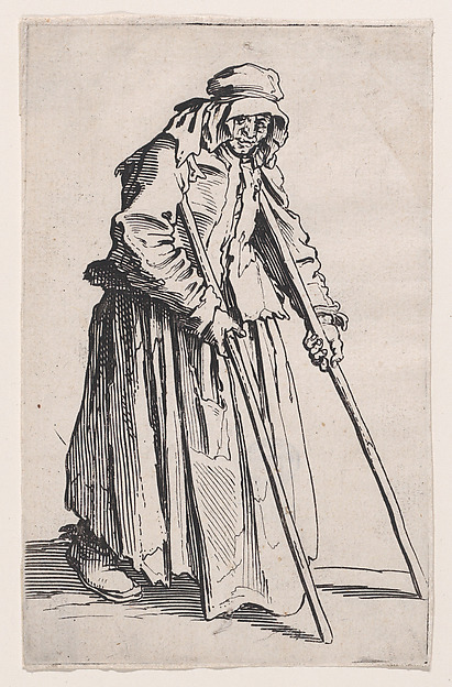 La Mendiante aux Béquilles (The Female Beggar with Crutches), from Les Gueux suite appelée aussi Les Mendiants, Les Baroni, ou Les Barons (The Beggars, also called the Barons)
