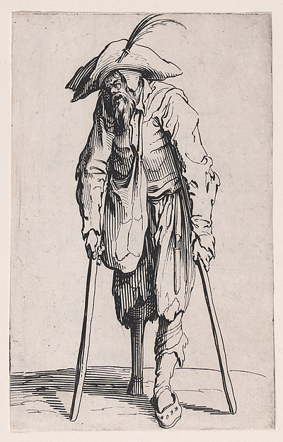 Le Mendiant a la Jambe de Bois (The Beggar with a Wooden Leg), from Les Gueux suite appelée aussi Les Mendiants, Les Baroni, ou Les Barons (The Beggars, also called the Barons)
