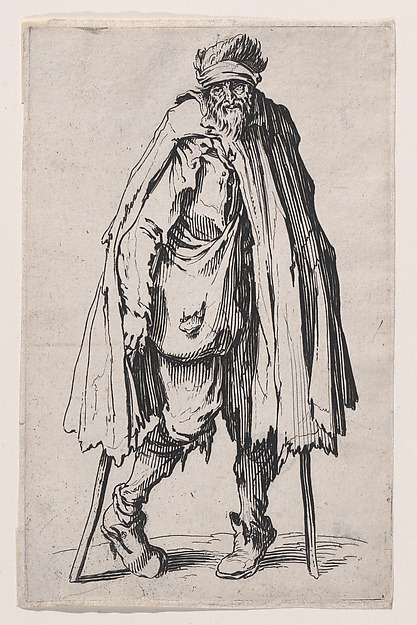Le Mendiant aux Béquilles et a la Besace (The Beggar with the Crutches and the Pouch), from Les Gueux suite appelée aussi Les Mendiants, Les Baroni, ou Les Barons (The Beggars, also called the Barons)
