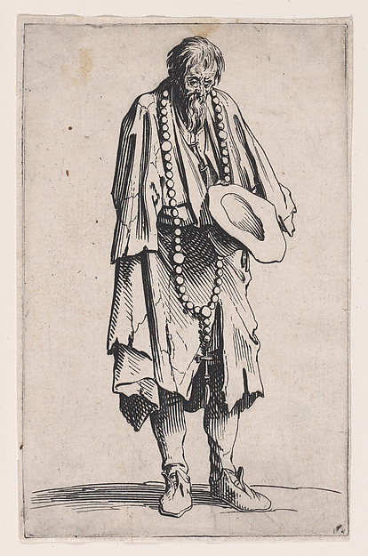 Le Mendaint au Rosaire (The Beggar with a Rosary), from Les Gueux suite appelée aussi Les Mendiants, Les Baroni, ou Les Barons (The Beggars, also called the Barons)