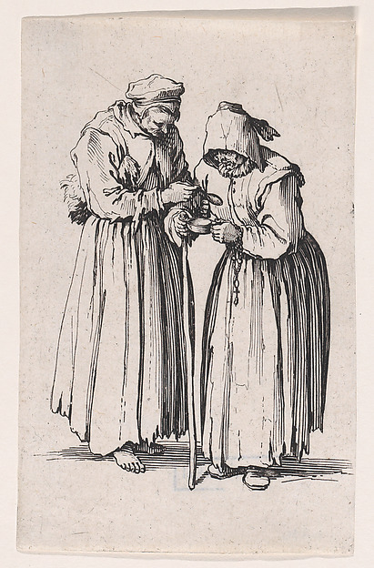 Les Deux Mendiantes (The Two Female Beggars), from Les Gueux suite appelée aussi Les Mendiants, Les Baroni, ou Les Barons (The Beggars, also called the Barons)