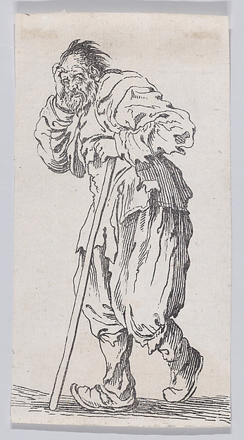 Reverse Copy of Le Gueux Appuyé sur son Baton (The Beggar Leaning on His Cane), from "Les Gueux suite appelée aussi Les Mendiants, Les Baroni, ou Les Barons" (The Beggars, also called the Barons)