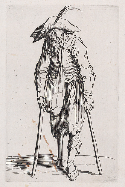 Le Mendiant a la Jambe de Bois (The Beggar with the Wooden Leg), from "Les Gueux suite appelée aussi Les Mendiants, Les Baroni, ou Les Barons" (The Beggars, also called the Barons)