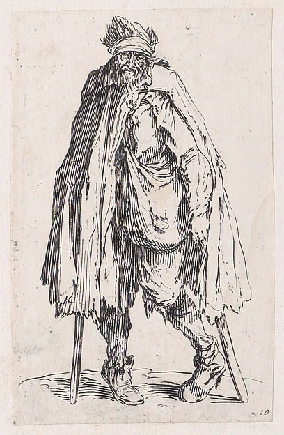 Reverse Copy of Le Mendiant aux Béquilles et la Besace (The Beggar with the Crutches and the Pouch), from Les Gueux suite appelée aussi Les Mendiants, Les Baroni, ou Les Barons (The Beggars, also called the Barons)