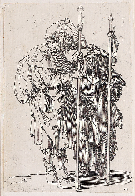 Reverse Copy of Les Deux Pélerins (The Two Pilgrims), from Les Gueux suite appelée aussi Les Mendiants, Les Baroni, ou Les Barons (The Beggars, also called the Barons)