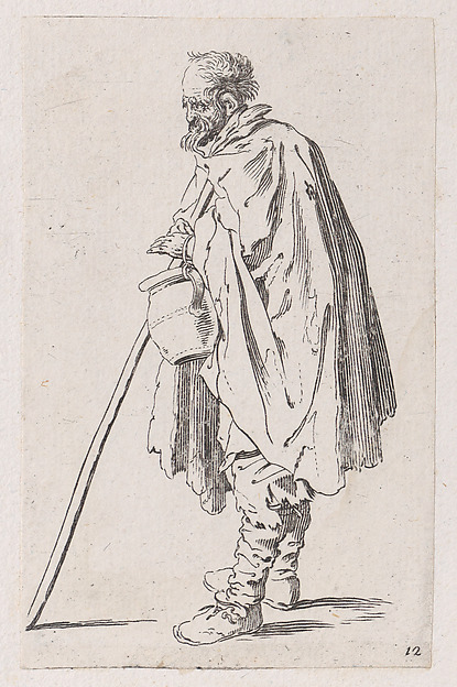 Reverse Copy of Le Mendiant au Couvet (The Beggar of Couvet), from Les Gueux suite appelée aussi Les Mendiants, Les Baroni, ou Les Barons (The Beggars, also called the Barons)