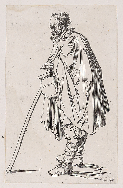 Reverse Copy of Le Mendiant au Couvet (The Beggar of Couvet), from Les Gueux suite appelée aussi Les Mendiants, Les Baroni, ou Les Barons (The Beggars, also called the Barons)