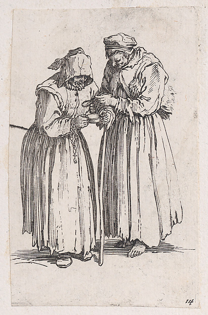 Reverse Copy of Les Deux Mendiantes (The Two Female Beggars), from Les Gueux suite appelée aussi Les Mendiants, Les Baroni, ou Les Barons (The Beggars, also called the Barons)